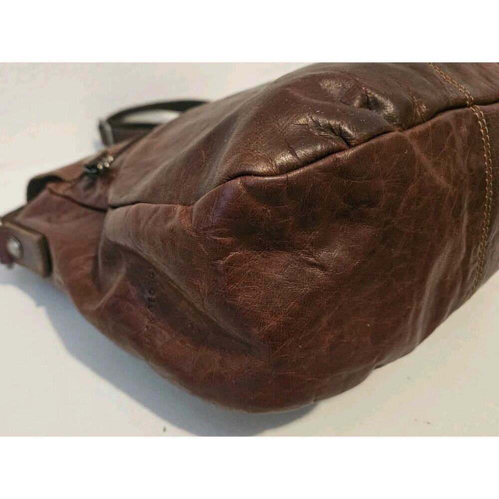 Jack Georges Genuine Leather Crossbody Bag flap-over design 11x9x4 - Picture 5 of 9